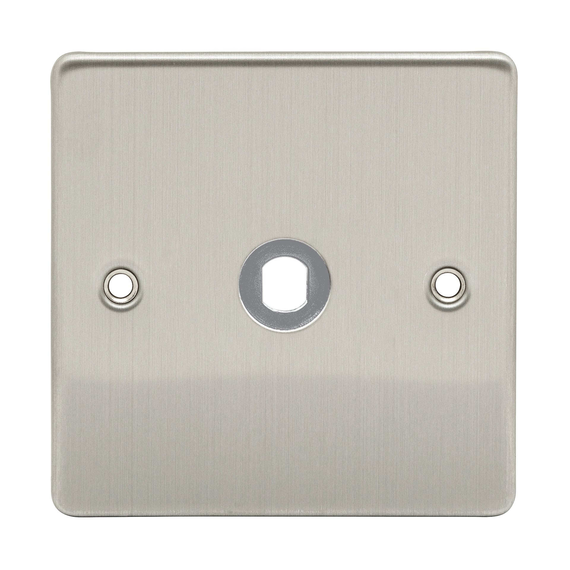 D-DP1-BC 1 Gang Dimmer Plate (No Module) Brushed Chrome